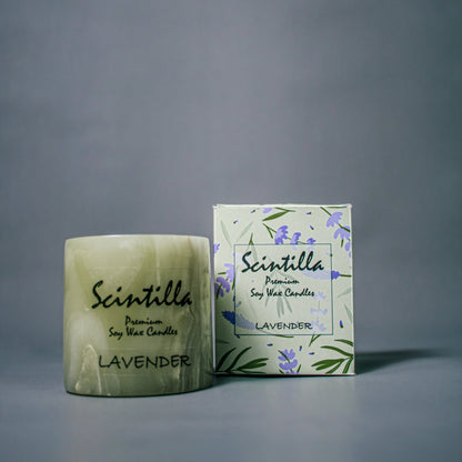 Lavender Green Onyx Candle — view 2