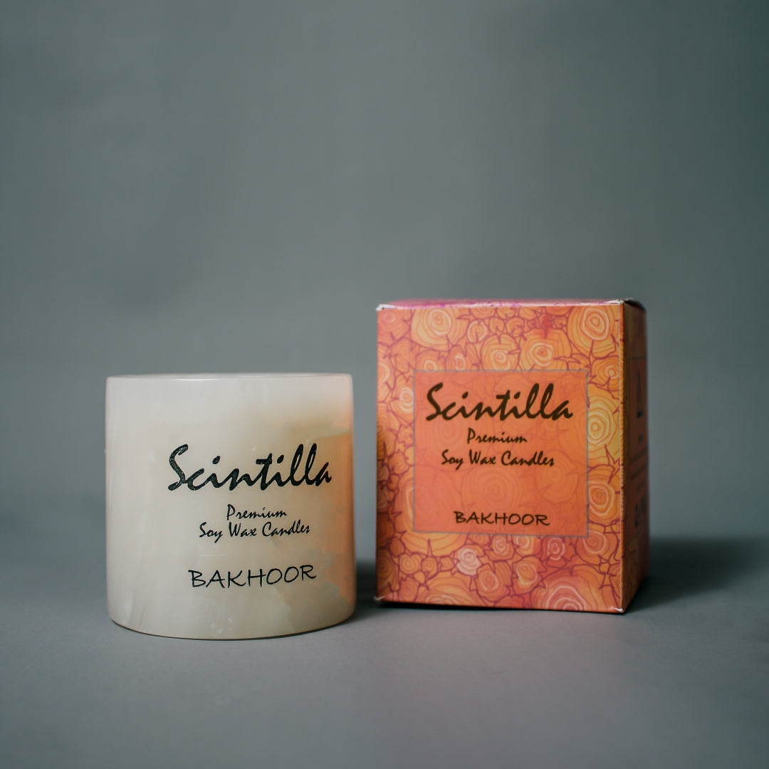 Oud & Bakhoor White Onyx Candle — view 2