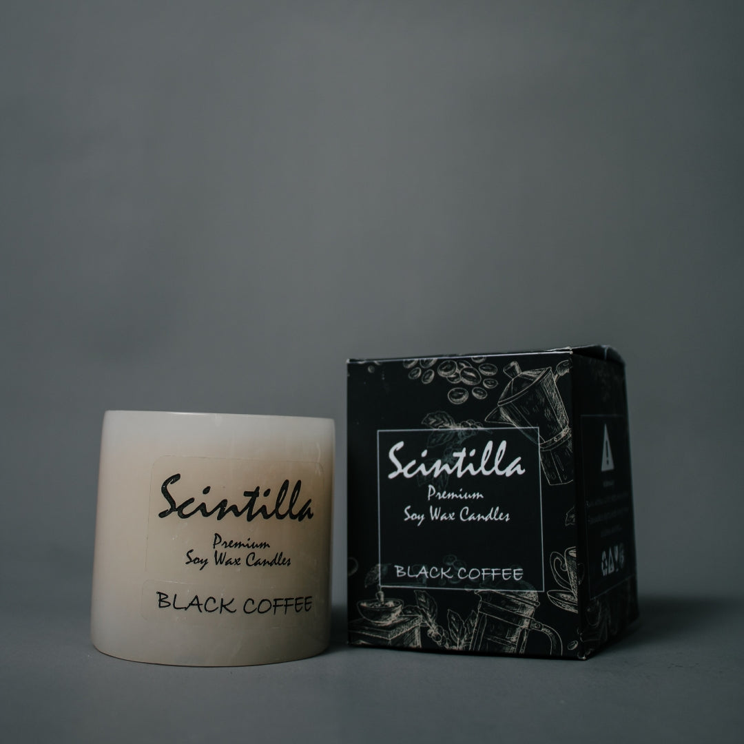 Black Coffee White Onyx Candle — view 2