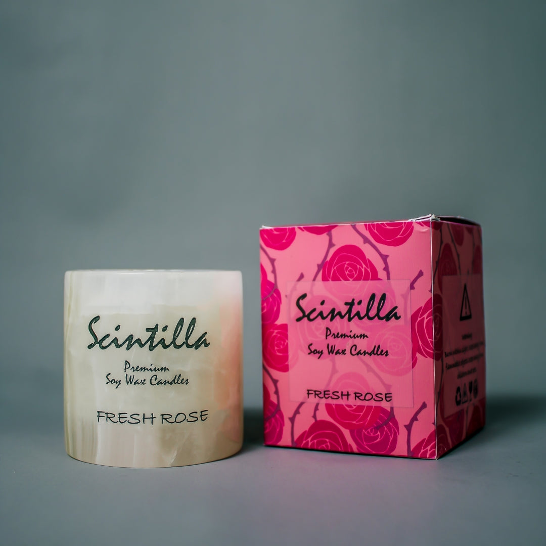 Fresh Rose Pink Onyx Candle — view 2