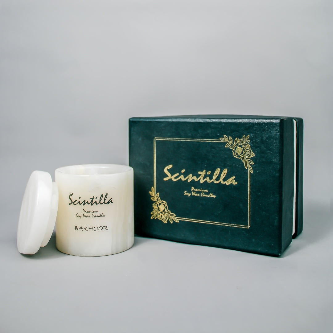 Oud & Bakhoor White Onyx Candle — view 3