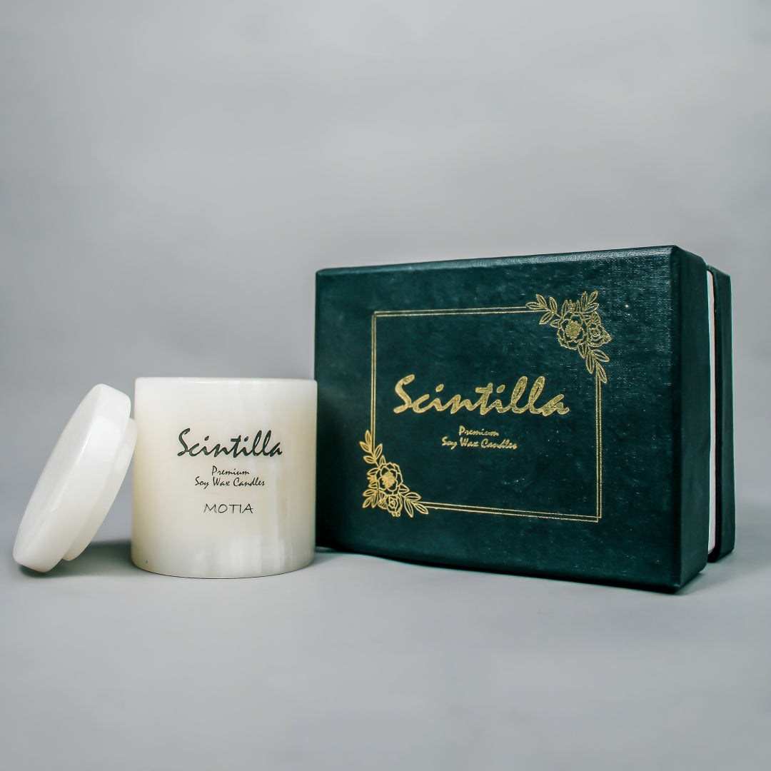 Jasmine Motia White Onyx Candle — view 3