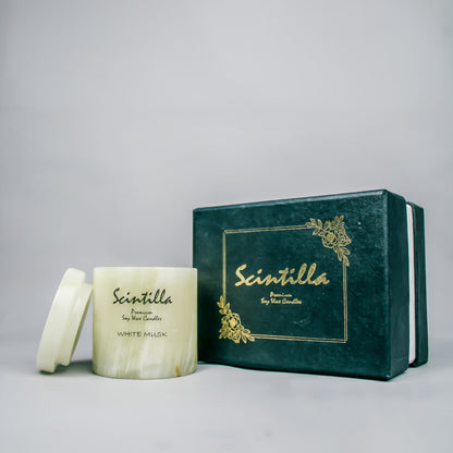 White Musk Green Onyx Candle — view 3