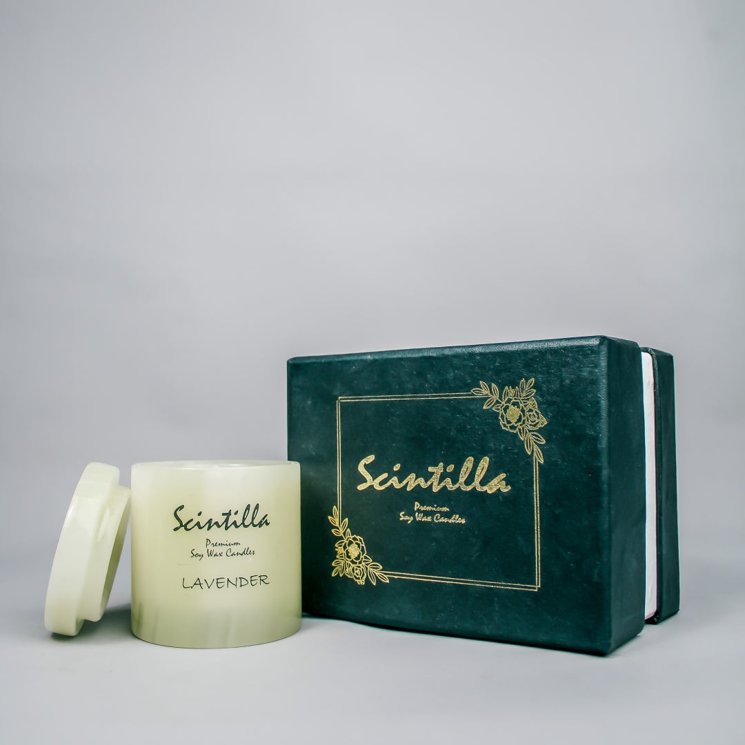 Lavender Green Onyx Candle — view 3