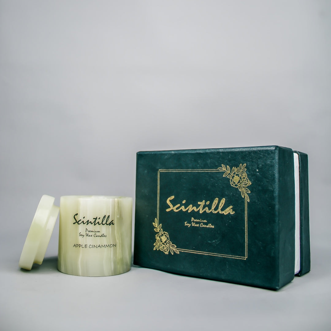 Apple & Cinnamon Green Onyx Candle — view 3