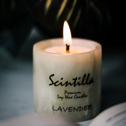Lavender Green Onyx Luxury Candle