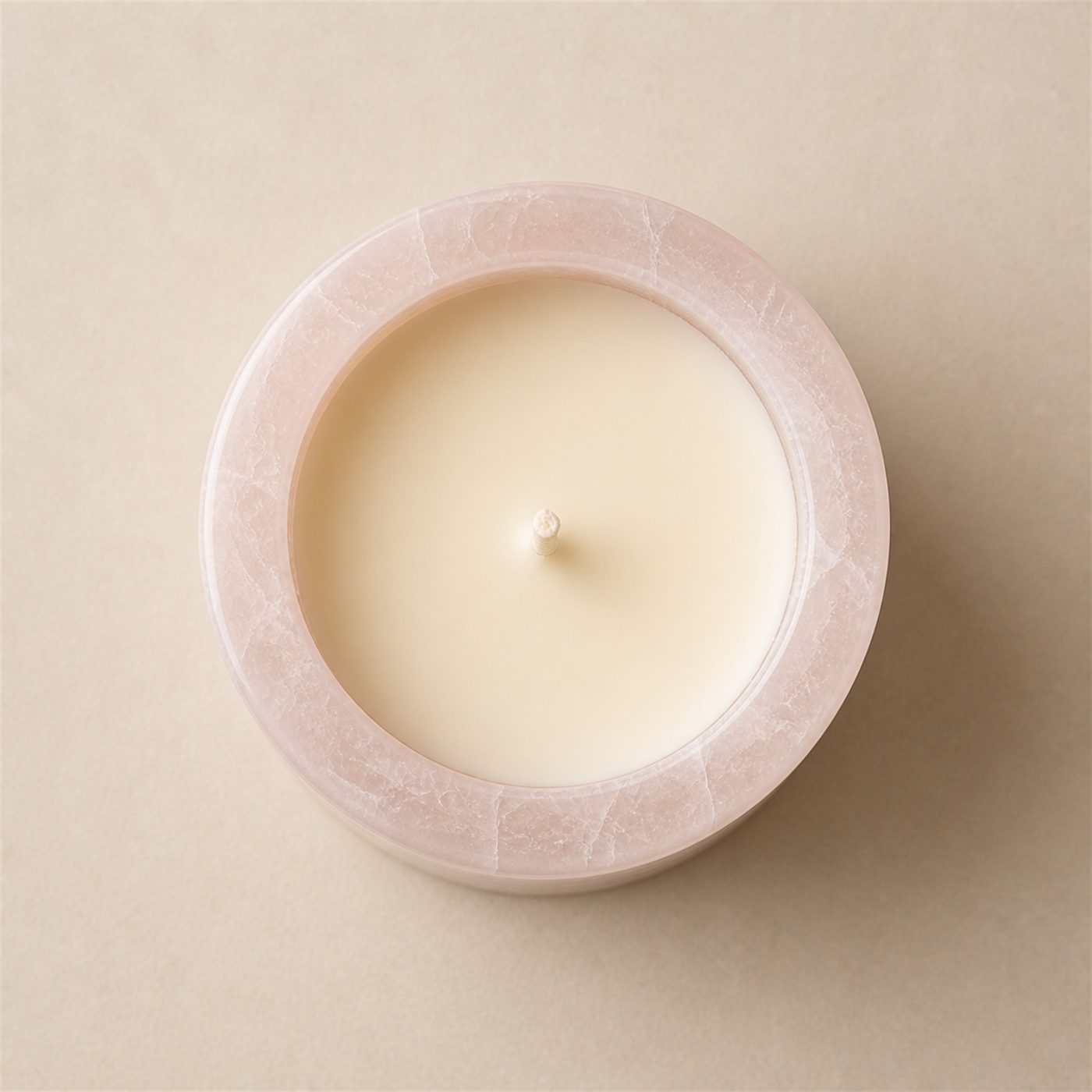 Soft banding runs through every pink onyx jar.